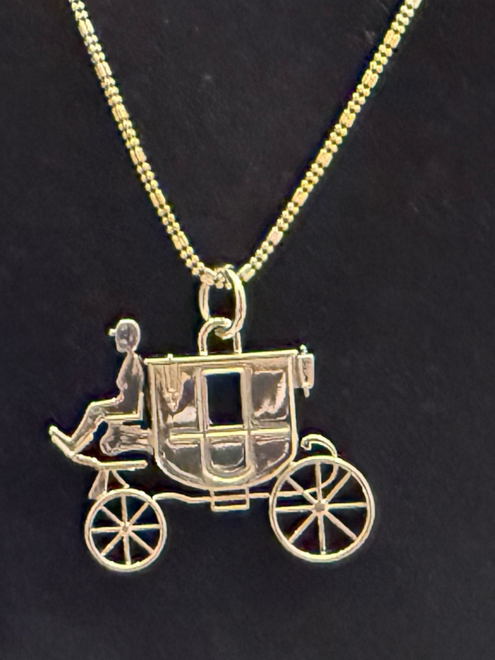 Coach Silver Carriage Motif Necklace. - Picture 2 of 10